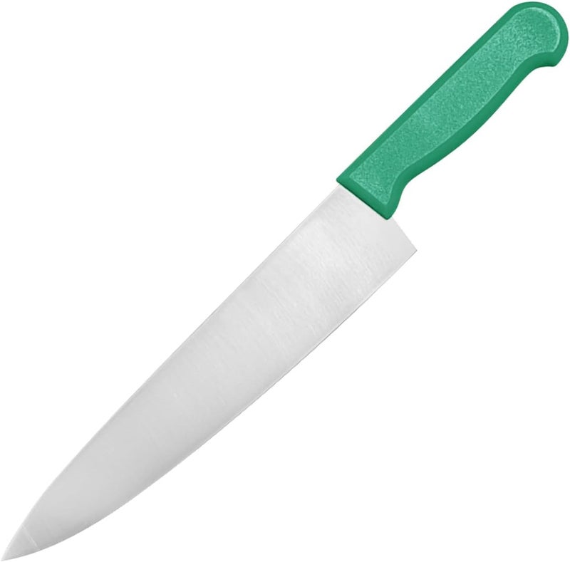 Kitchen Master 10 Inch Stainless Steel Professional Chef Knife (Green) - Image 1